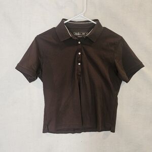 Lady hogan women's brown golf shirt Size medium